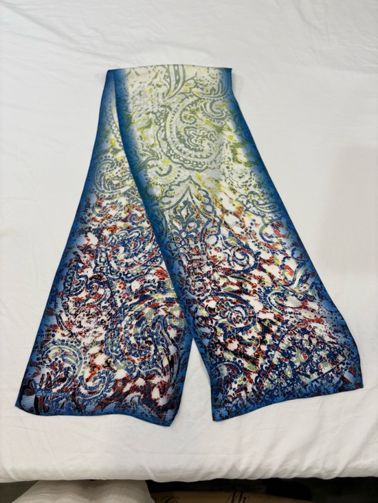 Jones New York Accessories - Jones Of New York Vintage Oblong Paisley printed scarf